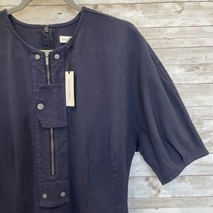 NWT Banana Republic Womens M Tall Dress Utility Midi Stretch Cotton Twill NEW